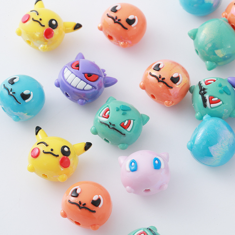 Phone Accessories Beads - 12pcs 포켓몬 비드 DIY 휴대 전화