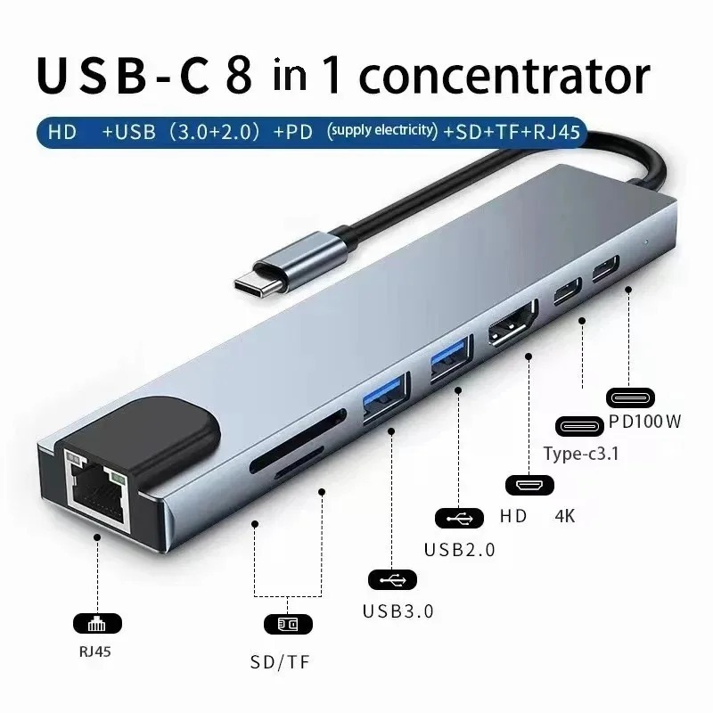 Hdmi Phone Adapter - USB C 허브 3/7/8/11in1 7in2 타입