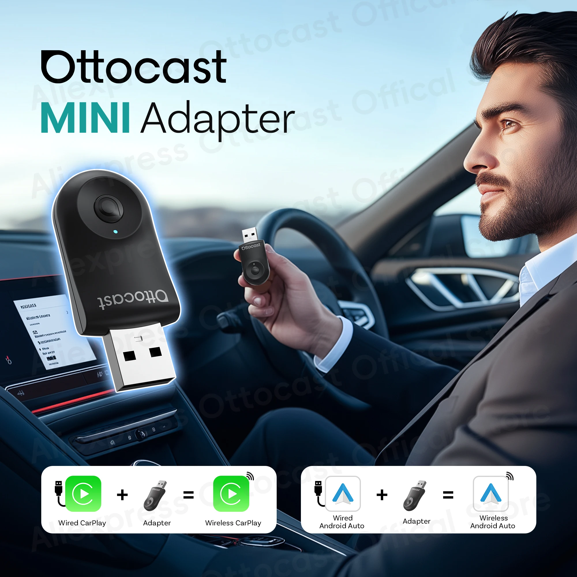 Phone Accessories Android - 2026 새로운 OTTOCAST 미니 무선 안드로이드