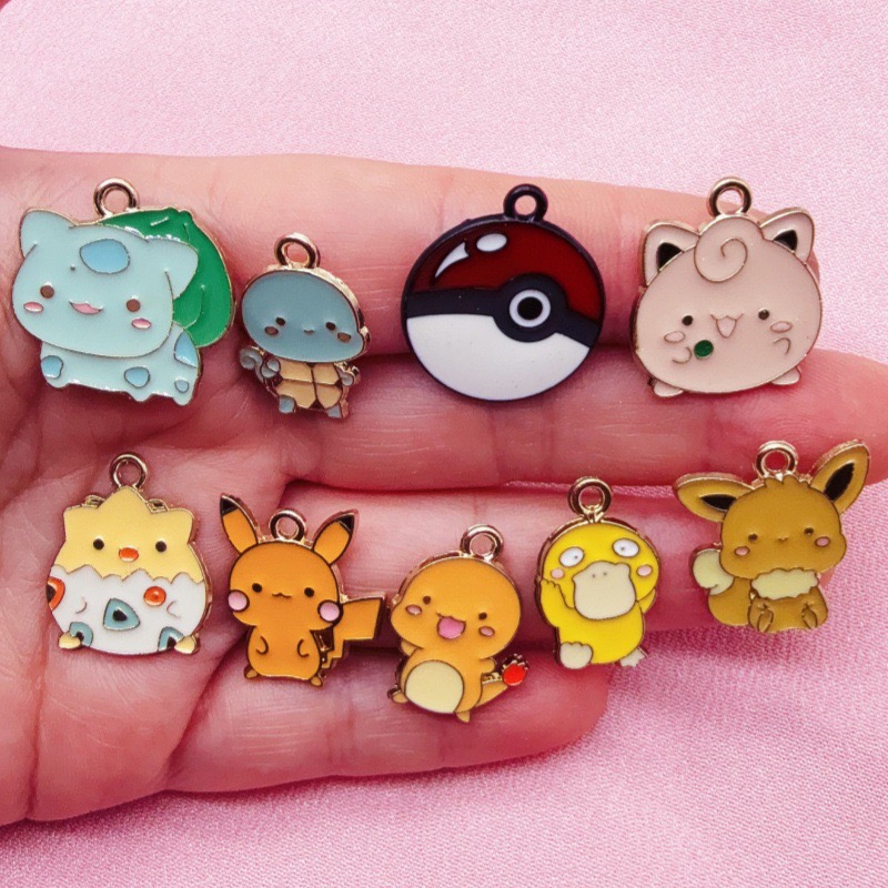 Phone Accessories And Gadgets - 10pcs 만화 드립 오일 쥬얼리 액세서리