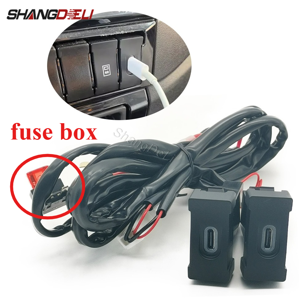 Phone Accessories Types - 1PC 자동차 듀얼 타입 C PD