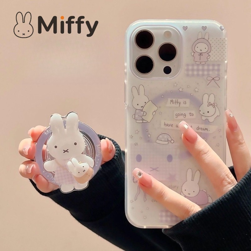 Phone Accessories Android - 귀여운 미피 자석 스탠드 폰 케이스