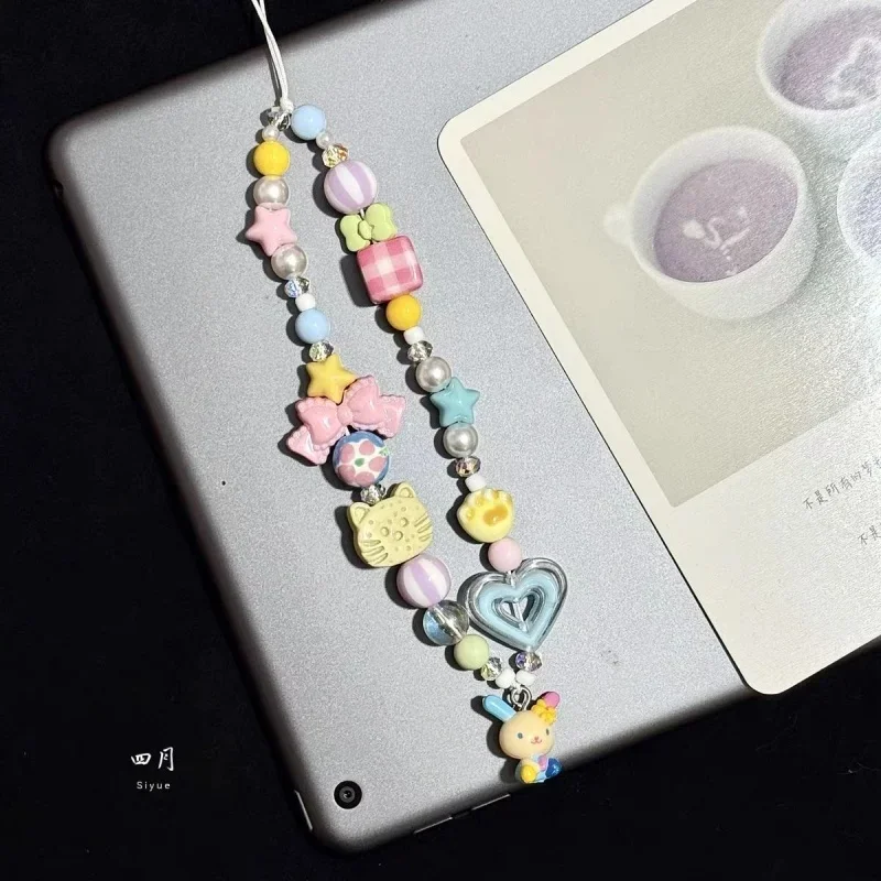 Phone Accessories Beads - 만화 우사하나 다채로운 비즈 폰 참