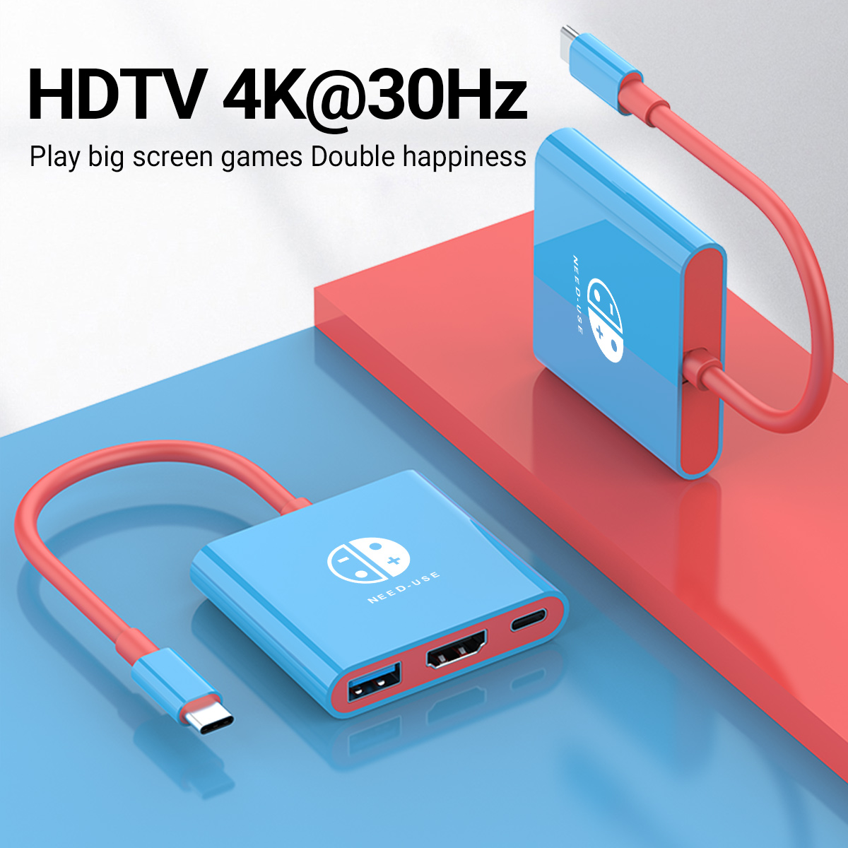 Hdmi Phone Adapter - 3-in-1 USB C 허브 타입-C to