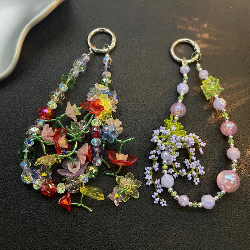 Phone Accessories Types - 【C】여름철 화려한 비즈 폰 체인 가방