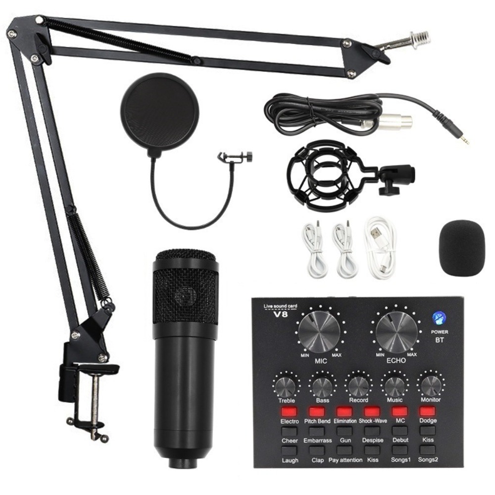 Phone Accessories Kit - BM800 콘덴서 마이크 키트 스트리밍 모바일폰
