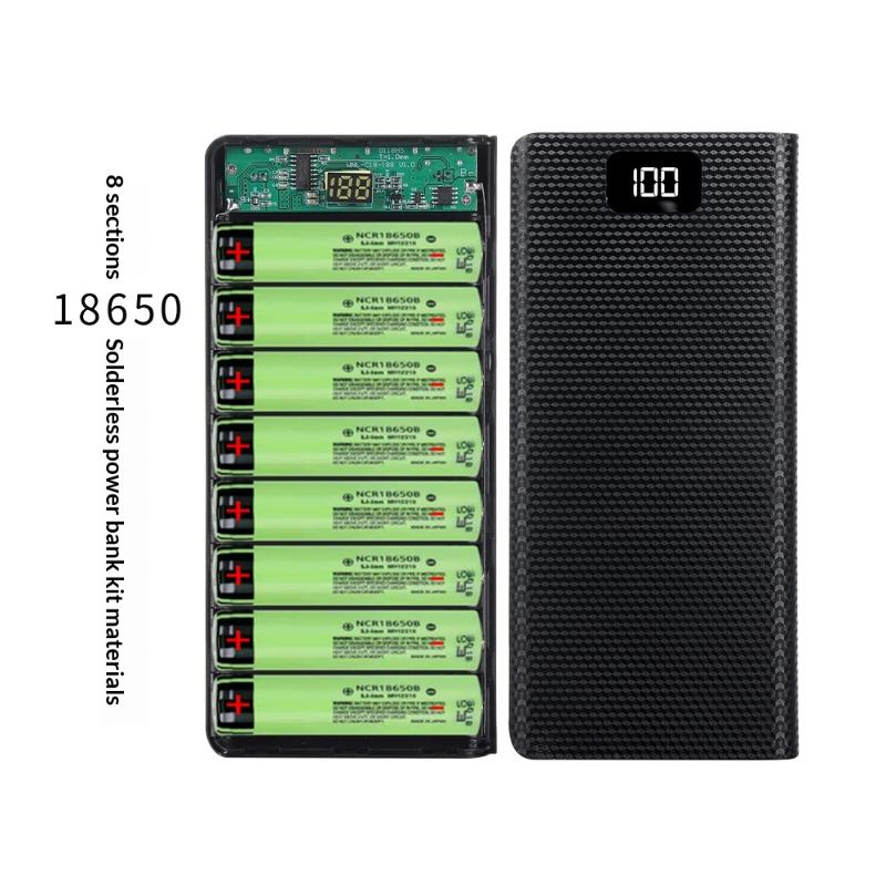 Phone Accessories Types - DIY 8*18650 배터리 보조베터리 케이스 충전