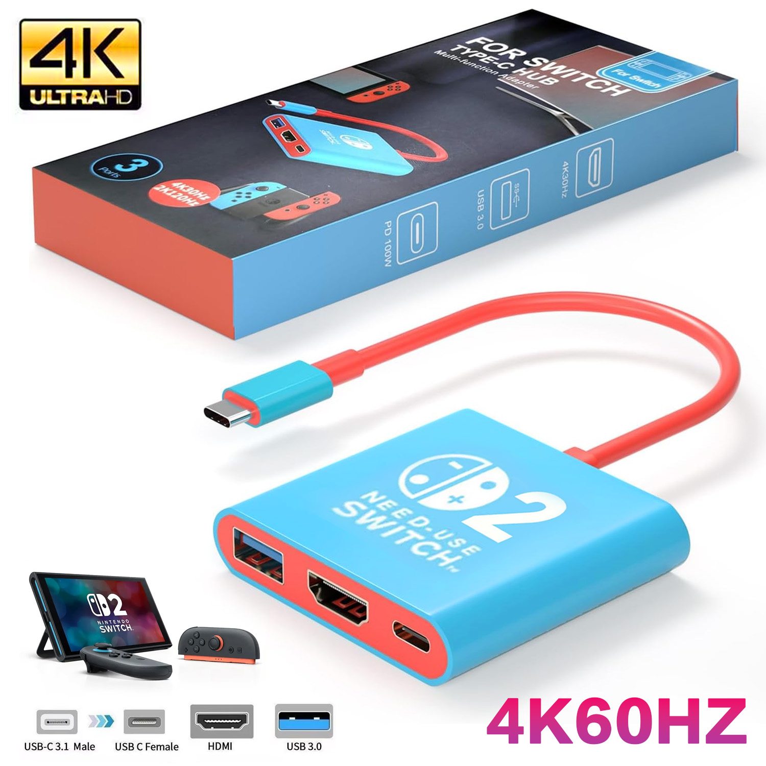 Hdmi Phone Adapter - 4K60Hz 타입-C to HDMI 어댑터 케이블
