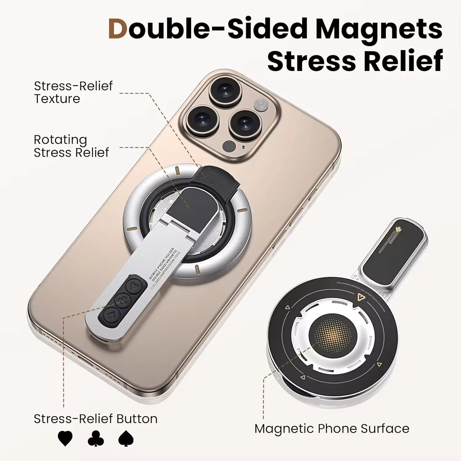 양면 자석 손가락 링 홀더 회전 폰 거치대 다기능 폰  - Phone Accessories And Gadgets 리뷰 및 가격