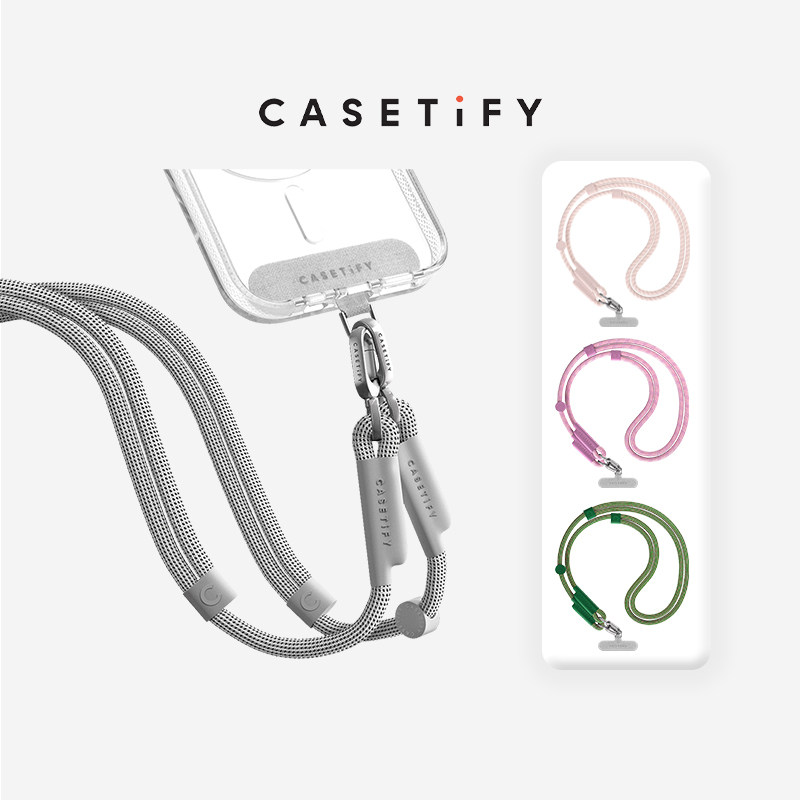CASETiFY 우븐 코드 폰 스트랩 세트 쿨 그레이  - Phone Accessories Kit 리뷰 및 가격