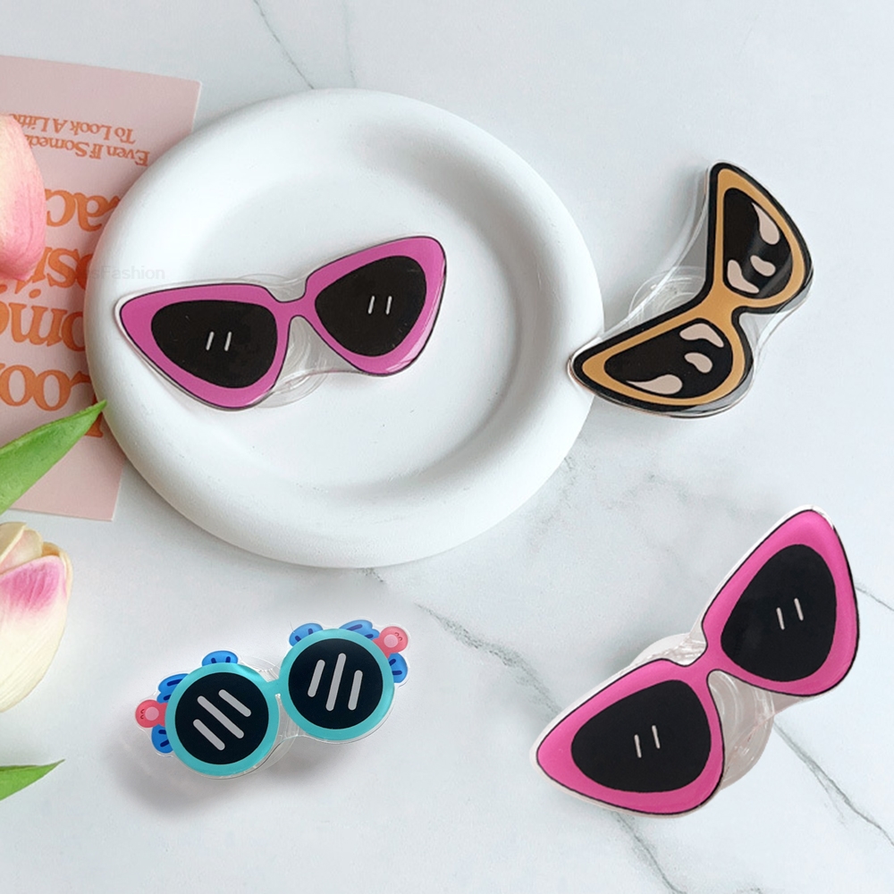 귀여운 만화 멋진 세련된 안경형 폰 홀더 그립톡 아이폰 - Phone Accessories And Gadgets 리뷰 및 가격