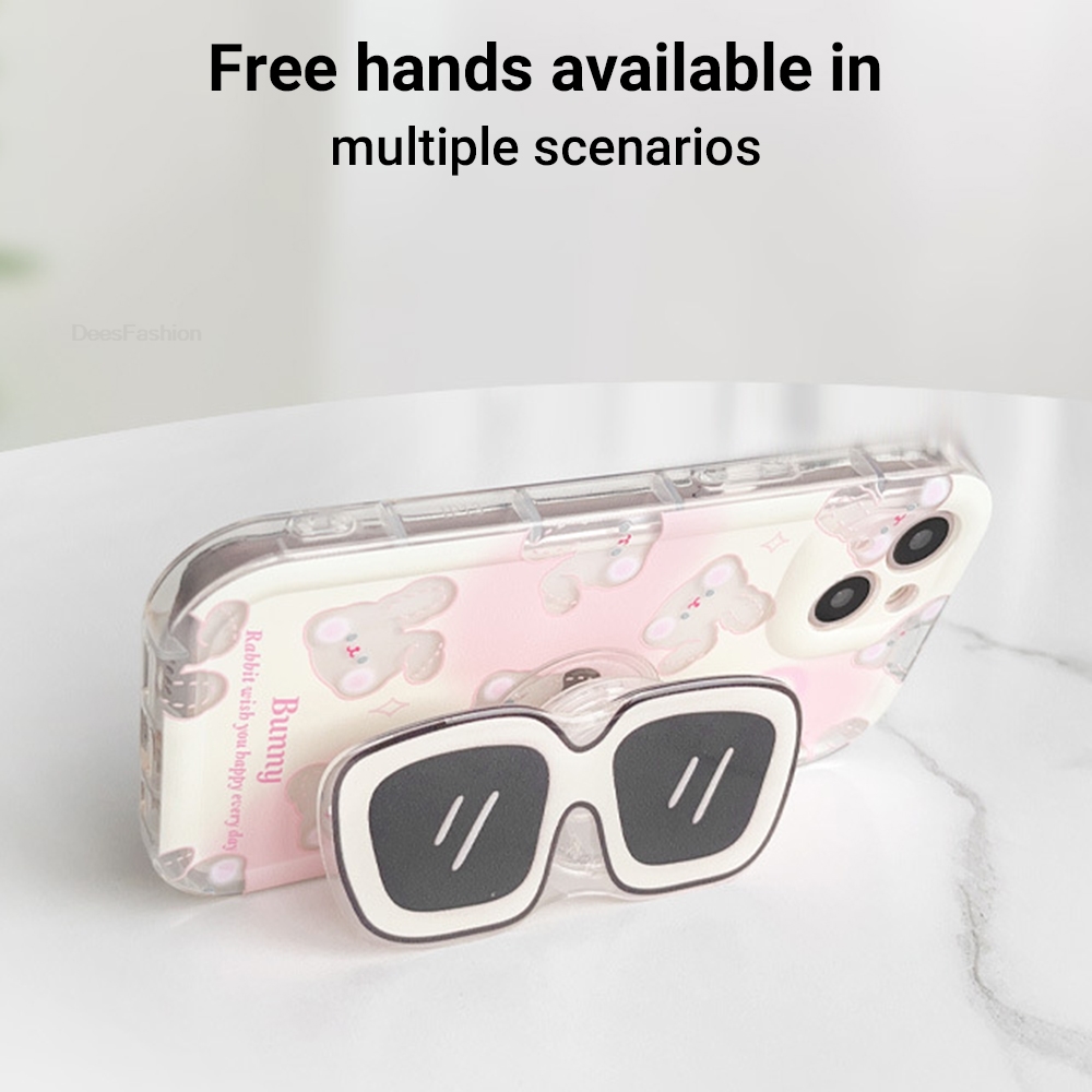 귀여운 만화 멋진 세련된 안경형 폰 홀더 그립톡 아이폰 - Phone Accessories And Gadgets 리뷰 및 가격