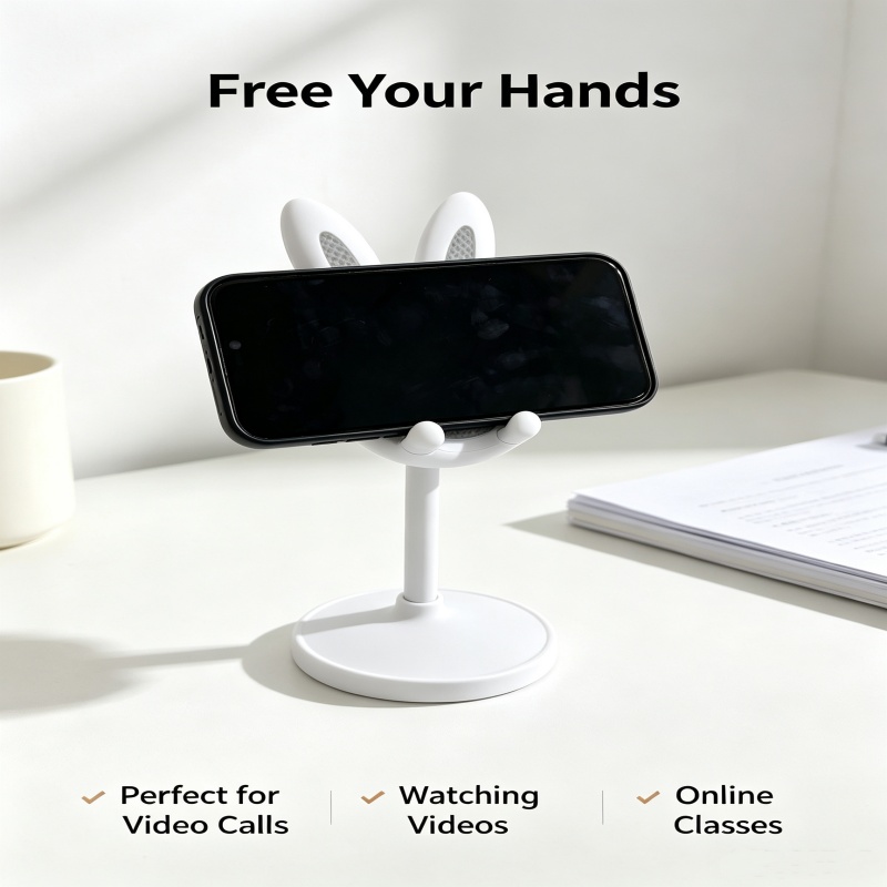 귀여운 토끼 모양 휴대폰 거치대, 조절 가능한 책상용  - Desk Phone Stand 리뷰 및 가격