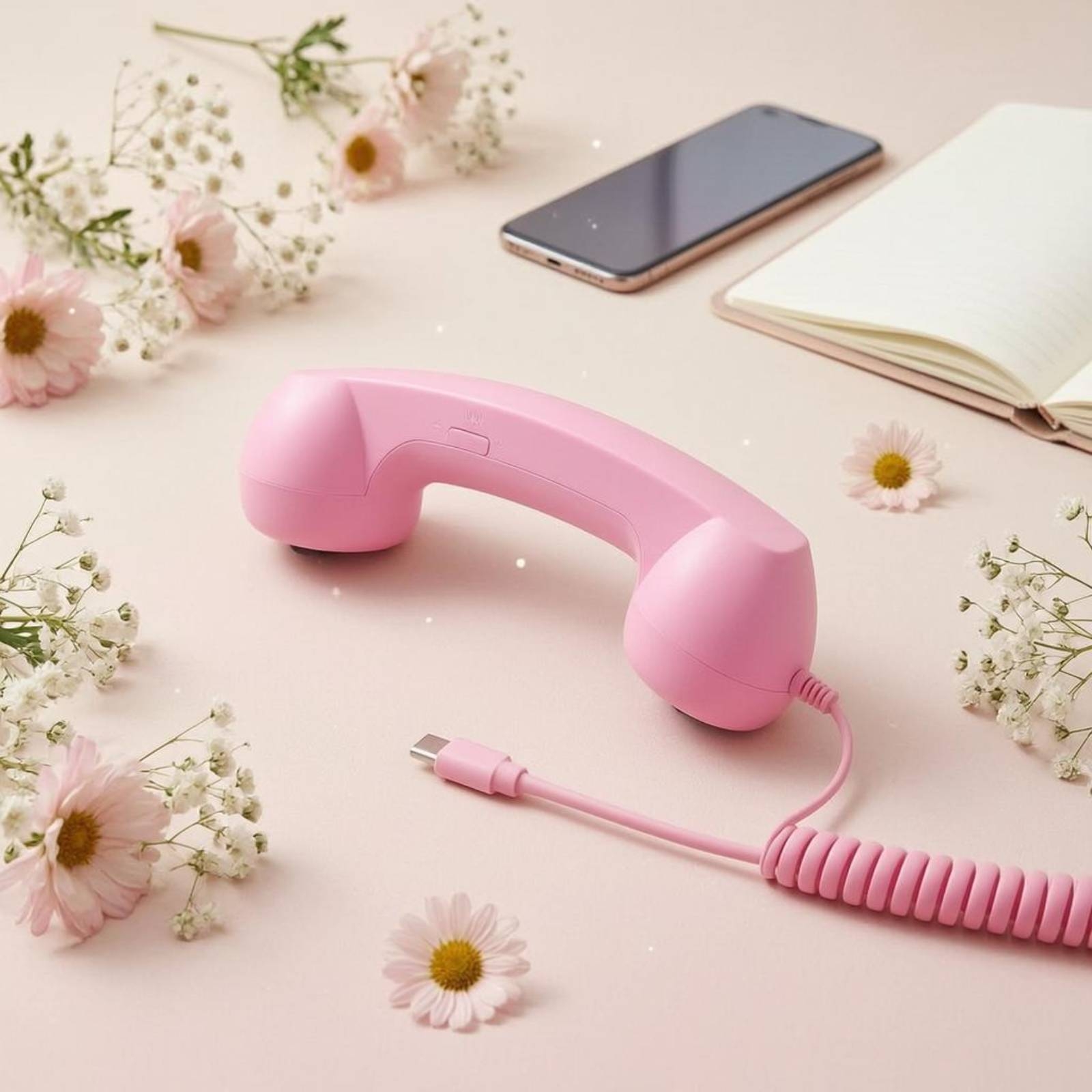 Type-C 휴대폰 핸드셋 볼륨 조절 빈티지 핸드셋 모 - Phone Accessories Types 리뷰 및 가격