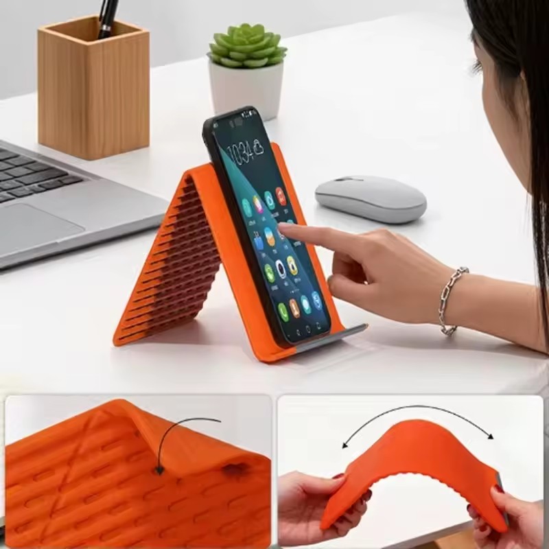 휴대용 실리콘 폰/태블릿/노트북 거치대, 창의적인 접이 - Desk Phone Stand 리뷰 및 가격