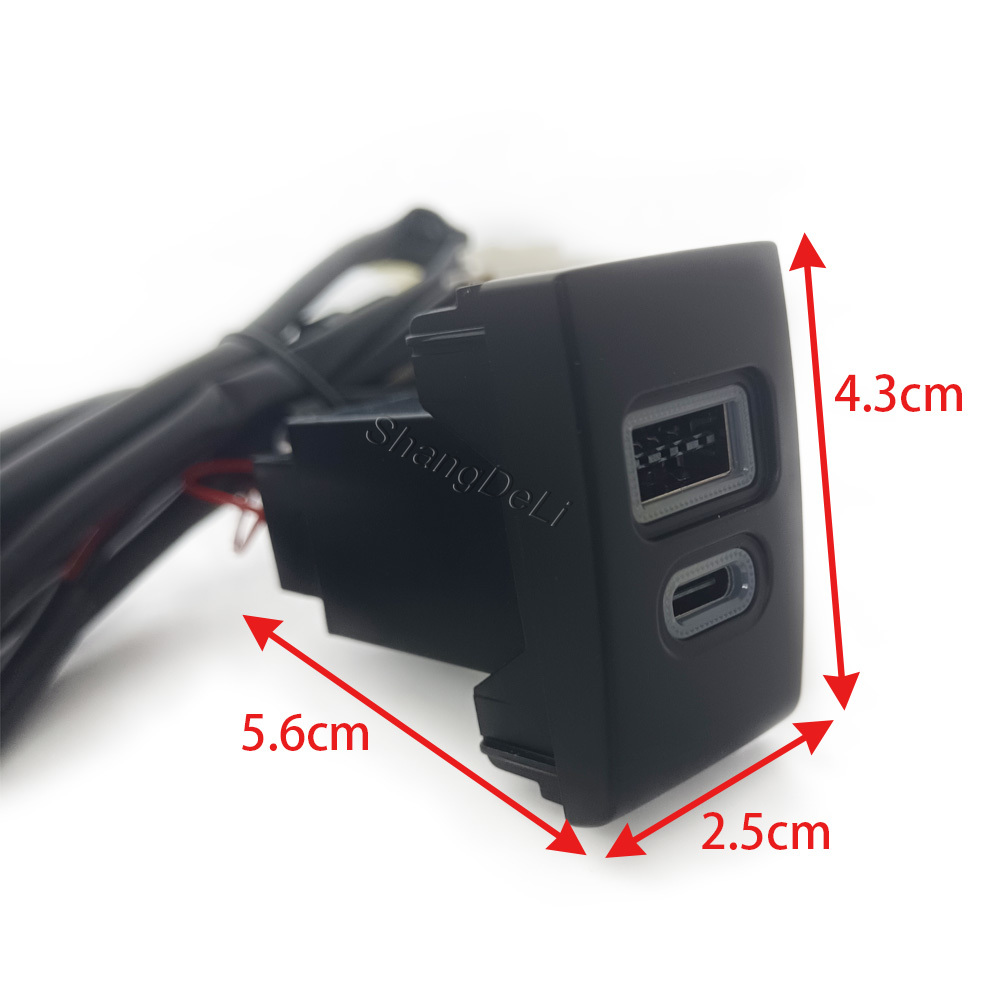 1PC 자동차 충전기 소켓 QC3.0 듀얼 PD 타입  - Phone Accessories Types 리뷰 및 가격