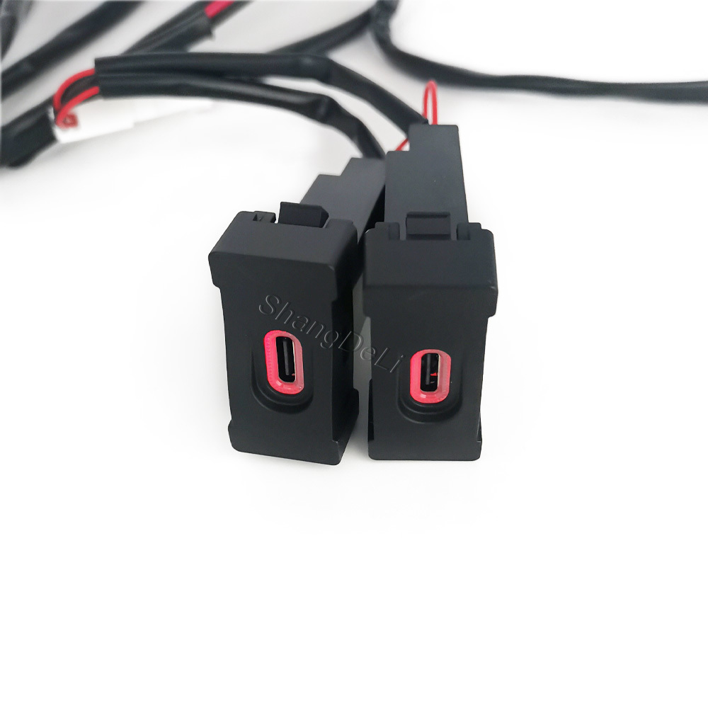 1PC 자동차 듀얼 타입 C PD 충전 인터페이스 전화 - Phone Accessories Types 리뷰 및 가격