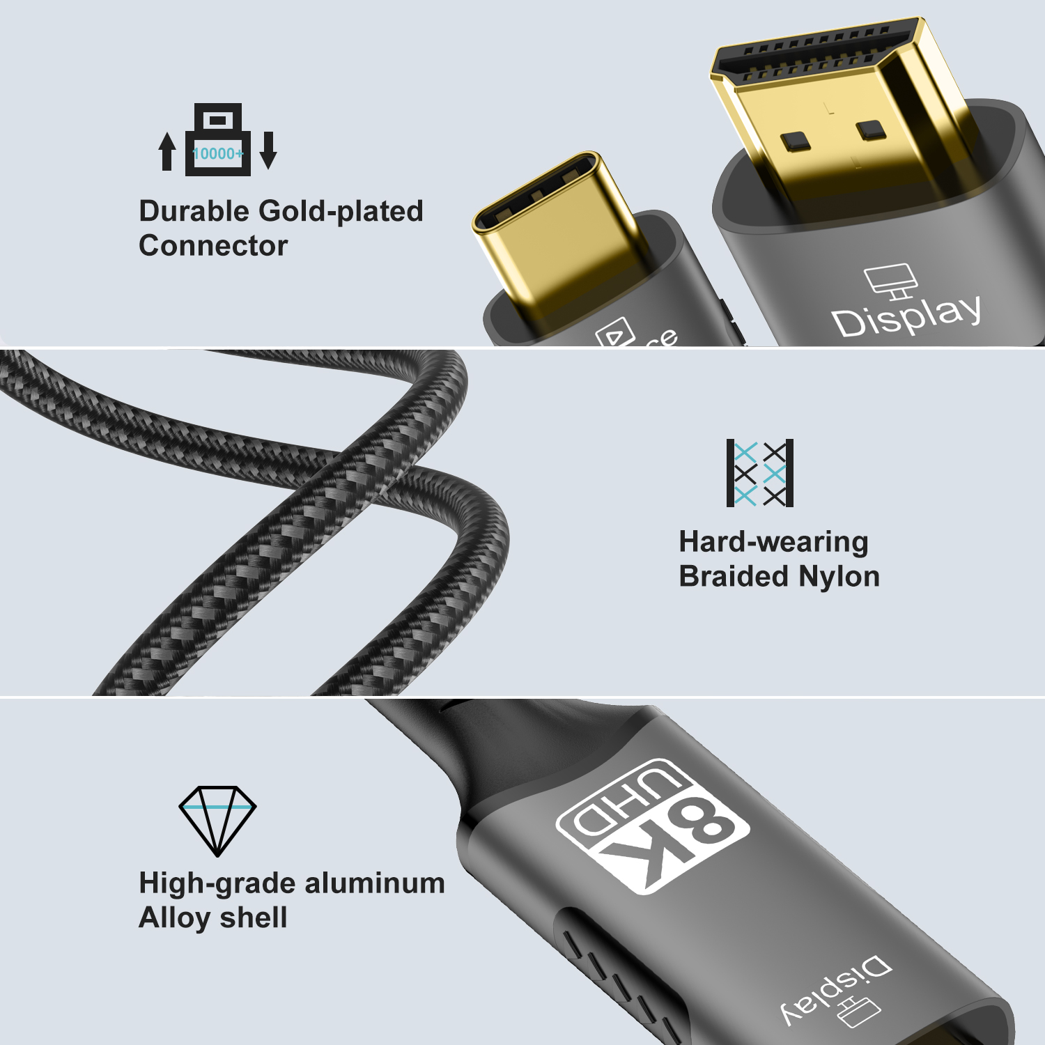 8K@60Hz USB C-HDMI 어댑터 타입 C-HD - Hdmi Phone Adapter 리뷰 및 가격