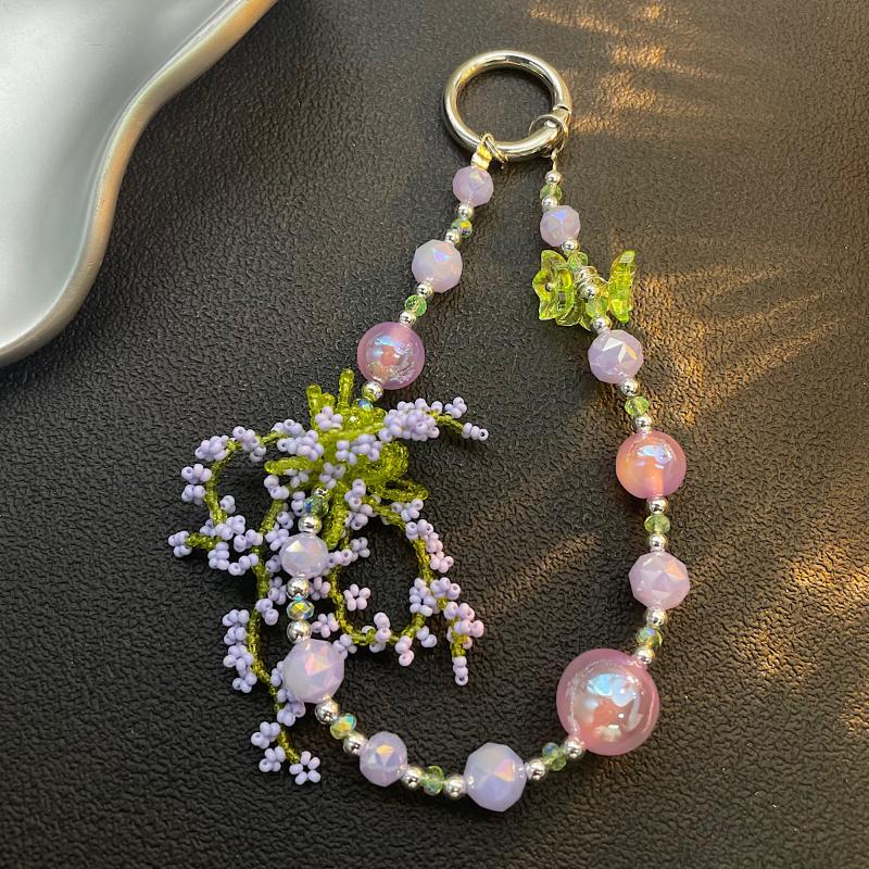 【C】여름철 화려한 비즈 폰 체인 가방 자동차 키 펜던 - Phone Accessories Types 리뷰 및 가격