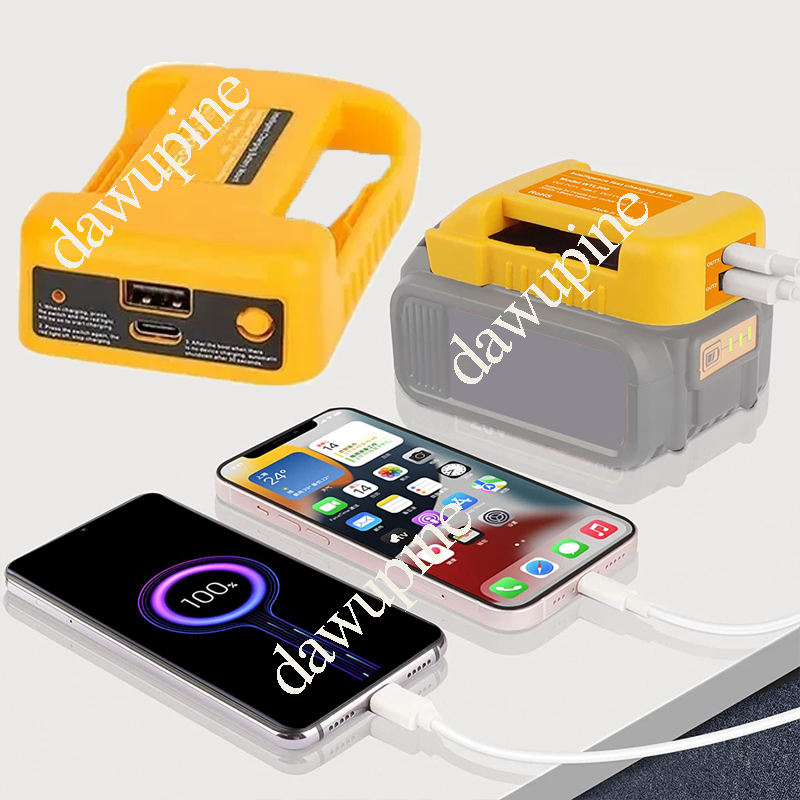디월트 18V용 USB 타입 C 전원 어댑터 뱅크 XL - Phone Accessories Types 리뷰 및 가격
