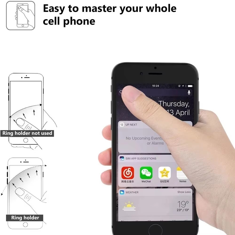 아이폰 샤오미용 손가락 링 휴대폰 거치대 스티커 스탠드 - Phone Accessories And Gadgets 리뷰 및 가격