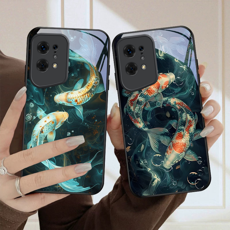 물놀이를 즐기는 두 마리의 물고기 Oppo Find X - Oppo Find X8 리뷰 및 가격