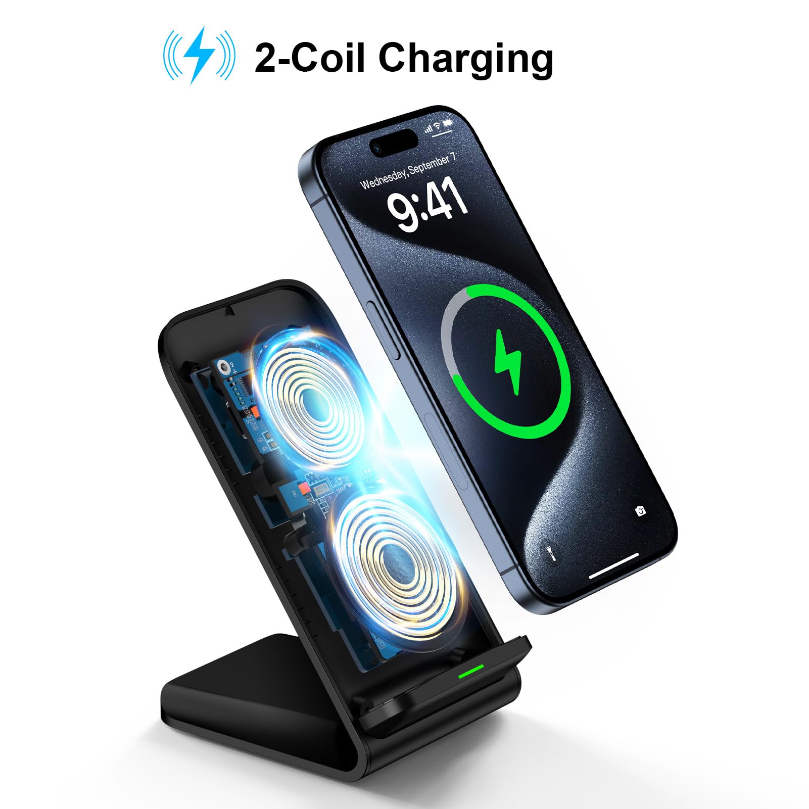 15W 무선 충전기 겸용 휴대폰 거치대, 아이폰12-1 - Phone Accessories Android 리뷰 및 가격