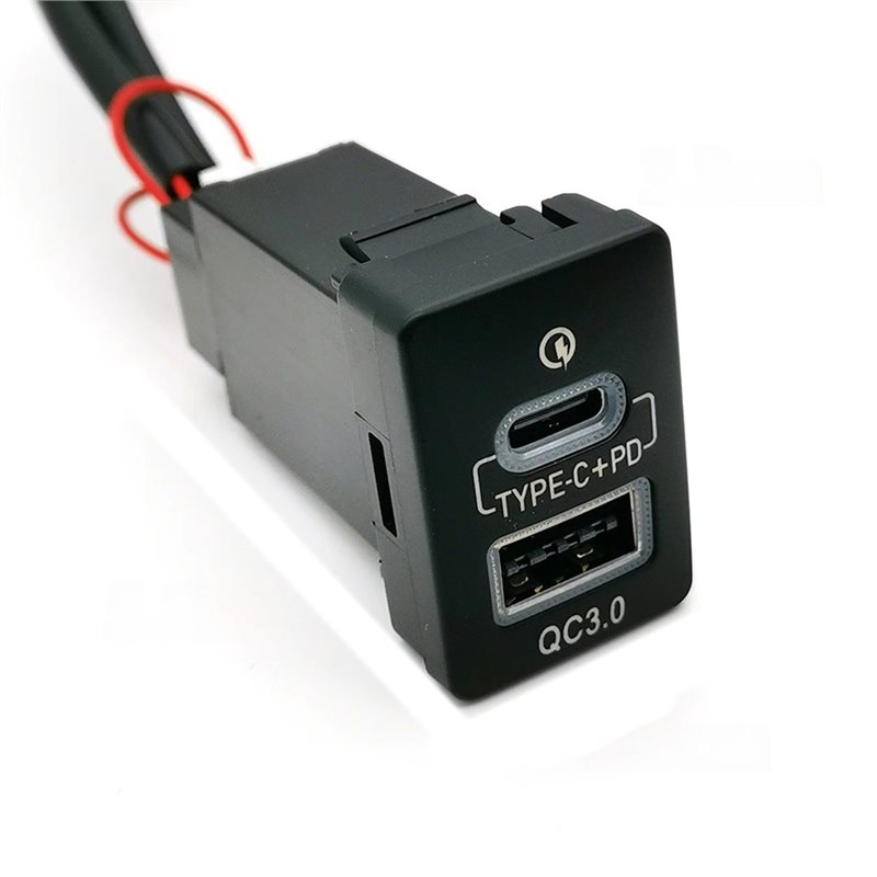 케이블 액세서리 블루 라이트 자동차 QC3.0 USB  - Phone Accessories Types 리뷰 및 가격