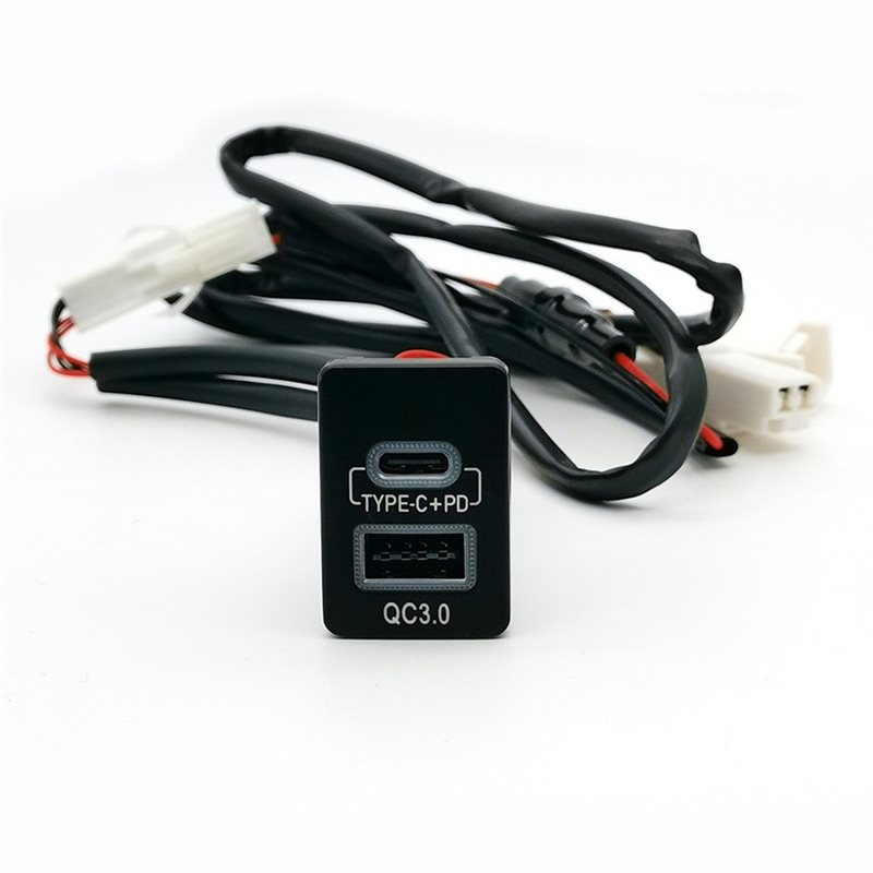 케이블 액세서리 블루 라이트 자동차 QC3.0 USB  - Phone Accessories Types 리뷰 및 가격