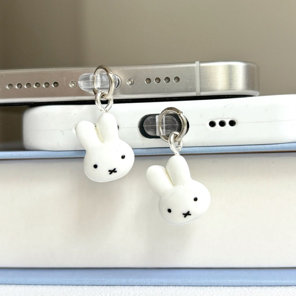카와이 미피 폰 충전 포트 먼지 방지 플러그 귀여운 실 - Phone Accessories Android 리뷰 및 가격