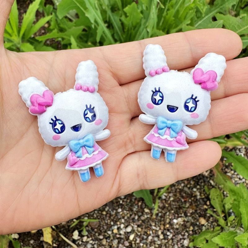 45mm 만화 다마고치 양면 인쇄 속이 빈 구슬, 휴대 - Phone Accessories Beads 리뷰 및 가격