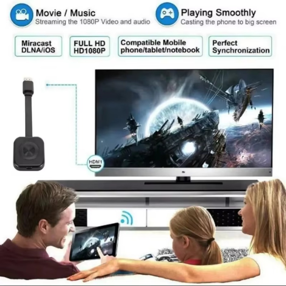 ‌ WiFi 수신기 오디오 비디오 송신기 전화 프로젝터 - Hdmi Phone Adapter 리뷰 및 가격