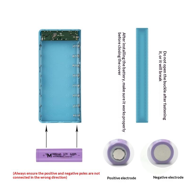 DIY 8*18650 배터리 보조베터리 케이스 충전 보 - Phone Accessories Types 리뷰 및 가격