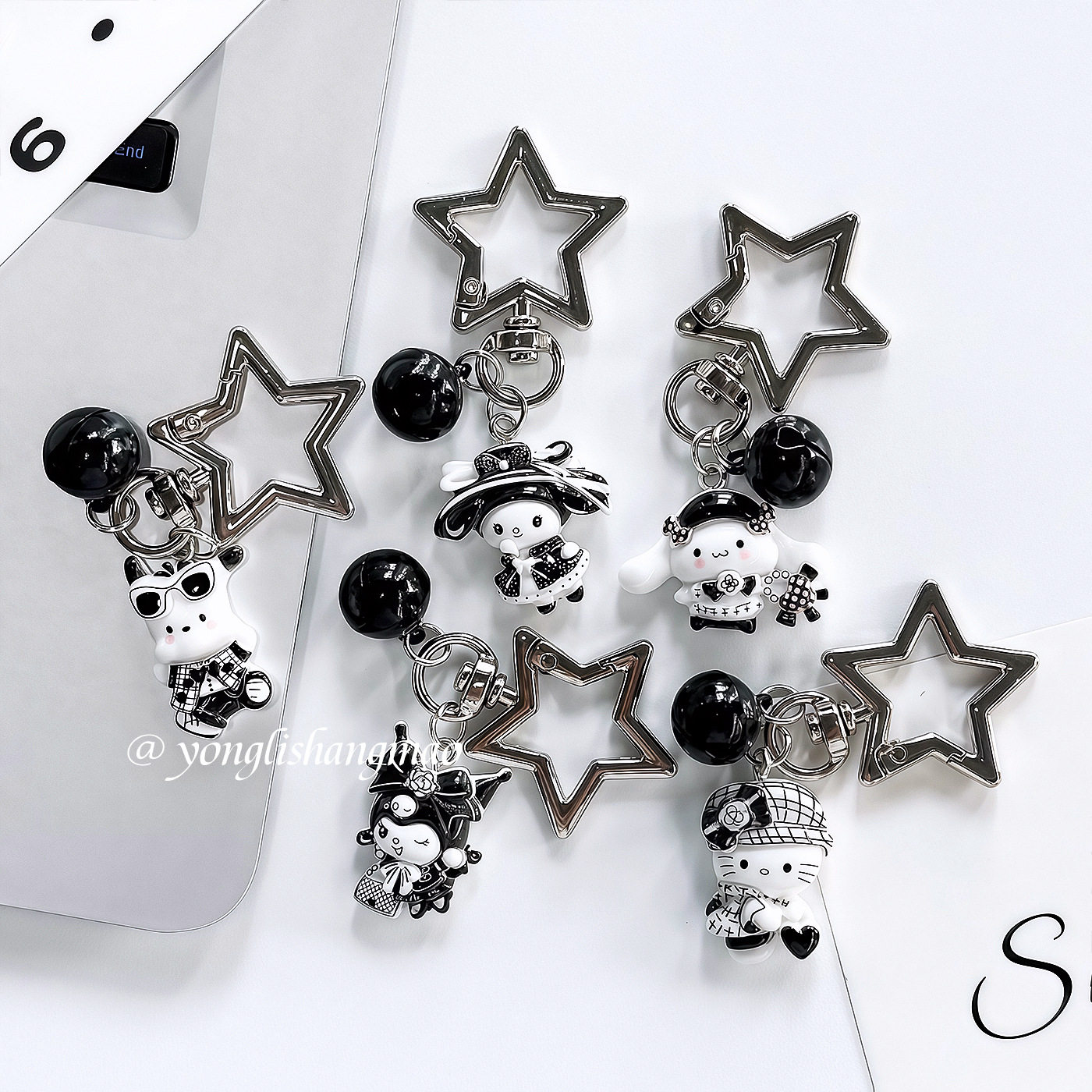 빈티지 Y2k 산리오 헬로 키티 쿠로미 스타 키체인 폰 - Phone Accessories And Gadgets 리뷰 및 가격