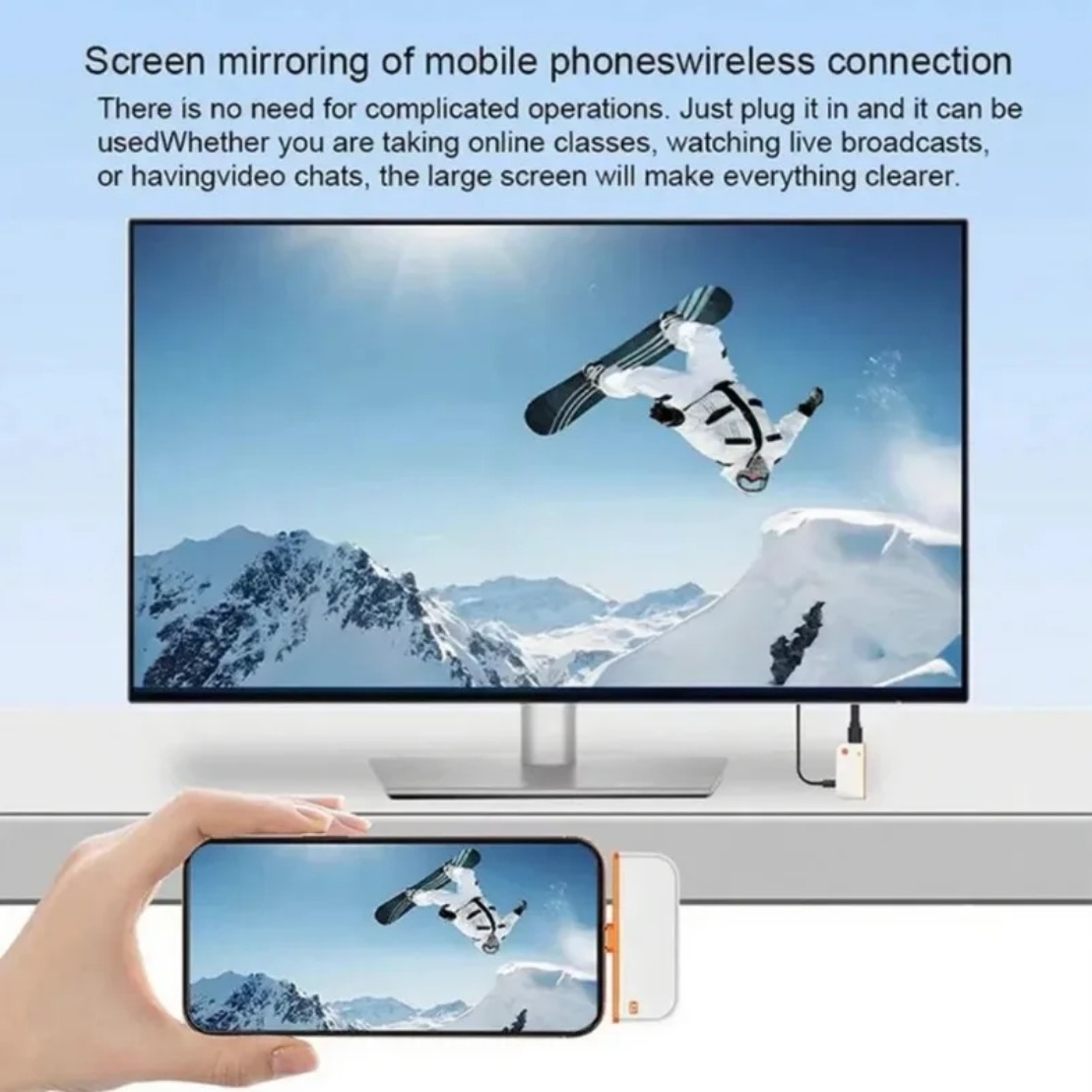50M 유형 C HDMI 호환 무선 비디오 송신기 수신 - Hdmi Phone Adapter 리뷰 및 가격